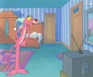 puzzel De Pink Panther thuis