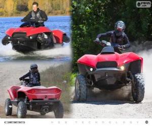 puzzel De Quadski Gibbs is een prototype van quad/ATV amfibische