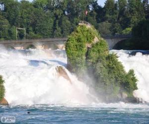 puzzel De Rheinfall, Zwitserland