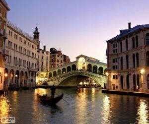 puzzel De Rialtobrug, Venetië, Italië