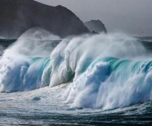 puzzel De storm van de zee