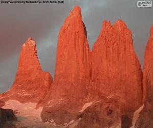 puzzel De torres del Paine, Chili