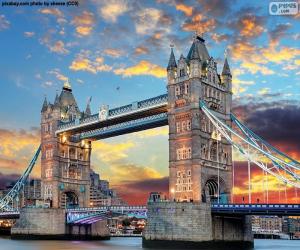 puzzel De Tower Bridge, Engeland