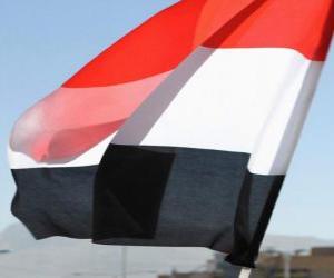 puzzel De vlag van Jemen