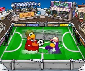 puzzel De voetbalwedstrijd Club Penguin