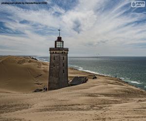 puzzel De Vuurtoren van Knude van Rubjerg, Denemarken