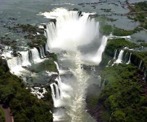 puzzel De Watervallen van de Iguaçu, Argentinië en Brazilië