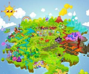 puzzel De wereld van Moshi Monsters