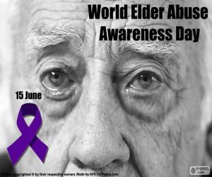 puzzel De Werelddag tegen misbruik en mishandeling op oudere leeftijd