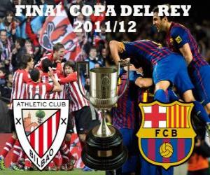 puzzel Definitieve Cup van koning 2011-12, Athletic Club van Bilbao - FC Barcelona