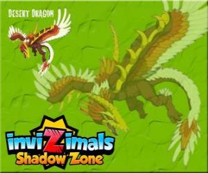 puzzel Desert Dragon. Invizimals Shadow Zone. Deze krachtige Dragon regelt de zon en woont in de grotten van de Gobi-woestijn
