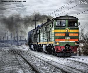 puzzel Diesel locomotief