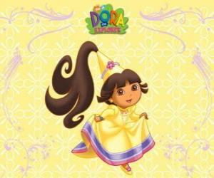 puzzel Dora prinses kostuums