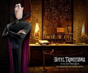 puzzel Dracula, de eigenaar van het Hotel Transsylvanië