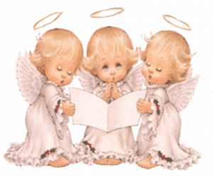 puzzel Drie engelen zingen