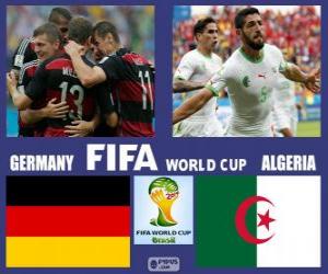 puzzel Duitsland - Algerije, achtste finale, Brazilië 2014