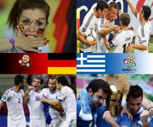 puzzel Duitsland - Griekenland, kwartfinales, Euro 2012