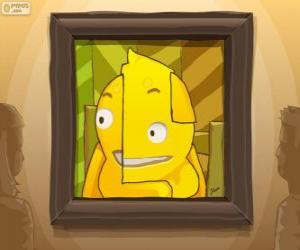 puzzel Een abstracte zelfportret van Pypus