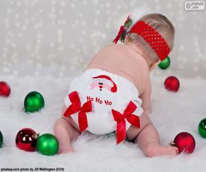 puzzel Een baby voor kerst