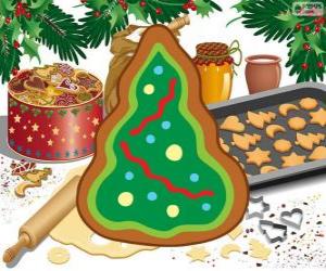 puzzel Een Kerstmis Koekje, kerstboom