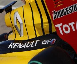 puzzel Embleem Renault F1
