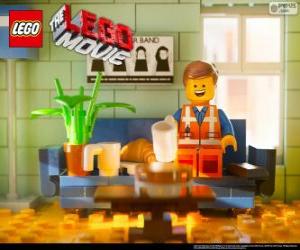 puzzel Emmet, de protagonist van de film van Lego