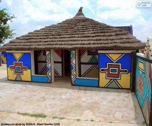 puzzel Etnische Huis, Zuid-Afrika