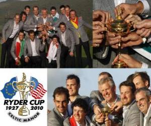 puzzel Europa wint de Ryder Cup 2010