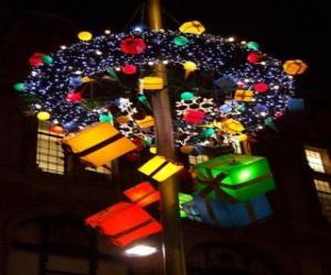 puzzel Exterieur decoratie van Kerstmis