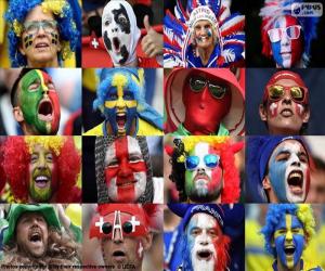 puzzel Fans in Euro 2016