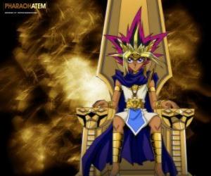 puzzel Farao Atem, bekend als Yami, is de geest van een oude Farao en alter-ego Yugi