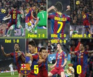 puzzel FC Barcelona 5 Real Madrid 0