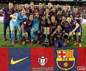 puzzel FC Barcelona Copa del Rey 2014-2015