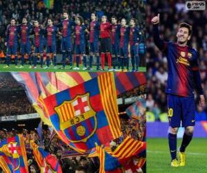 puzzel FC Barcelona, kampioen 2012-2013