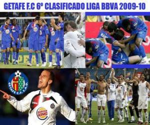 puzzel FC Getafe zesde Ingedeeld League BBVA 2009-2010