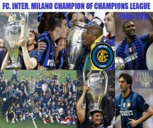 puzzel FC. Internazionale Milano Champion of Champions League 2009-2010