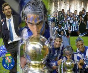 puzzel FC Porto, de Portugese Liga 2010-11 kampioenschap vieren