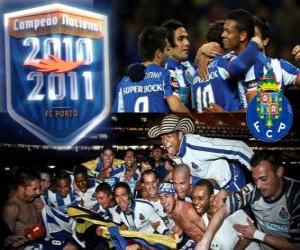 puzzel FC Porto Portugese competitie kampioen 2010-11
