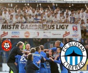 puzzel FC Slovan Liberec, kampioen Gambrinus Liga 2011-2012, Tsjechië voetbalcompetitie