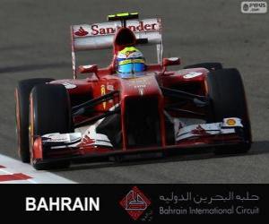 puzzel Felipe Massa - Ferrari - Bahrain International Circuit 2013