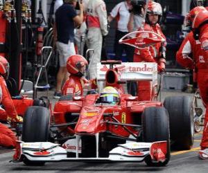 puzzel Felipe Massa - Ferrari - Hockenheim 2010