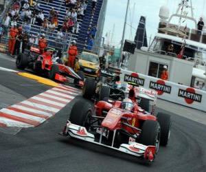 puzzel Felipe Massa - Ferrari - Monte-Carlo 2010