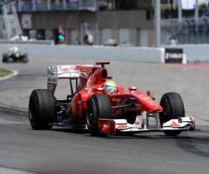 puzzel Felipe Massa Ferrari-- Montreal 2010