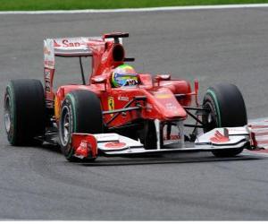 puzzel Felipe Massa - Ferrari - Spa-Francorchamps 2010