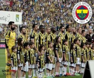 puzzel Fenerbahçe, kampioen Super Lig 2013-2014, Turkije voetbalcompetitie