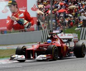 puzzel Fernando Alonso - Ferrari - Grand Prix van Spanje (2012) (2e plaats)