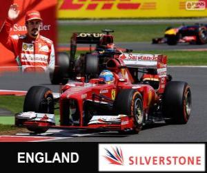 puzzel Fernando Alonso - Ferrari - Grand Prix van Groot-Brittannië 2013, 3e ingedeeld