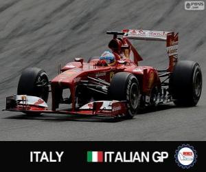 puzzel Fernando Alonso - Ferrari - Grand Prix van Italië 2013, 2º ingedeeld