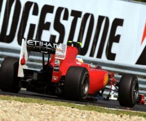 puzzel Fernando Alonso - Ferrari - Hungaroring, Hongaarse Grand Prix 2010