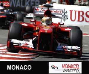 puzzel Fernando Alonso - Ferrari - Monte-Carlo 2013
